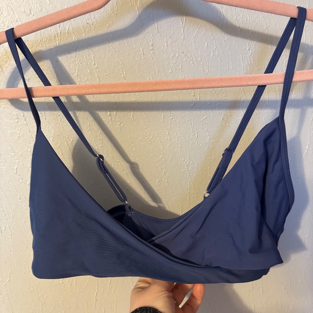 Blue cross top bikini top